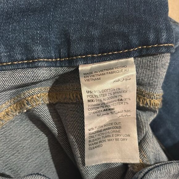 Chico’s distressed jeggings skinny pull on jeans SZ 2R - Picture 7 of 9